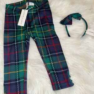 Janie and Jack Multicolor Plaid Pants